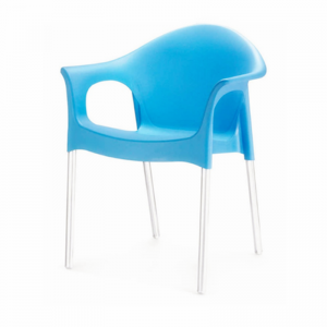 Plastic mal voor stoelen van metalen pijppoten